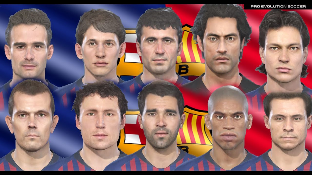 PES 2019 Facepack Barcelona Legends by MictlanTheGod